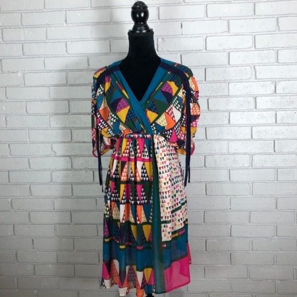 Anthropologie Maeve Geometric Dress - Picture 4 of 12